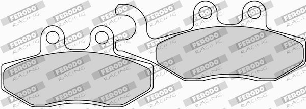 Motorrad FERODO RACING Breite 2: 41,2mm, Breite: 41,2mm, Dicke/Stärke 2: 9mm, Dicke/Stärke: 9mm Bremsbeläge FDB2142AG günstig kaufen