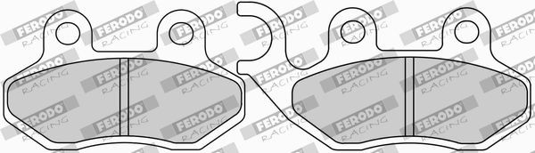Comprare moto FERODO RACING Larghezza 2: 43,2mm, Largh.: 41,5mm, Spessore 2: 8,2mm, Spessore: 8,2mm Kit pastiglie freni FDB2190EF poco costoso
