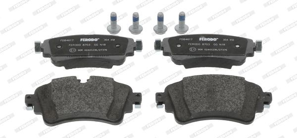 FDB4617 Set of brake pads FDB4617 FERODO OES, prepared for wear indicator, with accessories