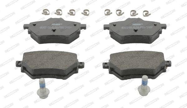 25839 FERODO MAXI KIT, not prepared for wear indicator, with accessories Height 1: 50mm, Height: 53,4mm, Width: 98,9mm, Thickness: 17,5mm Brake pads FDB4680 buy
