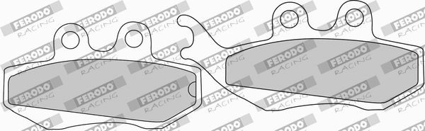 Motorrad FERODO RACING Breite 2: 42,1mm, Breite: 42,1mm, Dicke/Stärke 2: 7,6mm, Dicke/Stärke: 7,6mm Bremsbeläge FDB677EF günstig kaufen