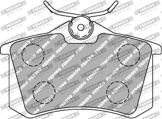 Opel ASCONA Brake pad set FERODO RACING FDS1083 cheap