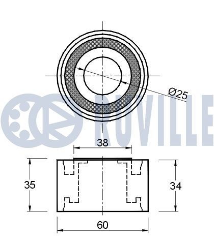 RUVILLE 55209 Timing belt tensioner pulley Ford Mondeo BFP 1.8 i 115 hp Petrol 1999 price