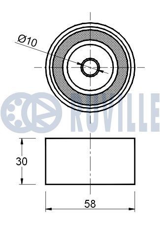 RUVILLE 55211 Timing belt kit 6744307