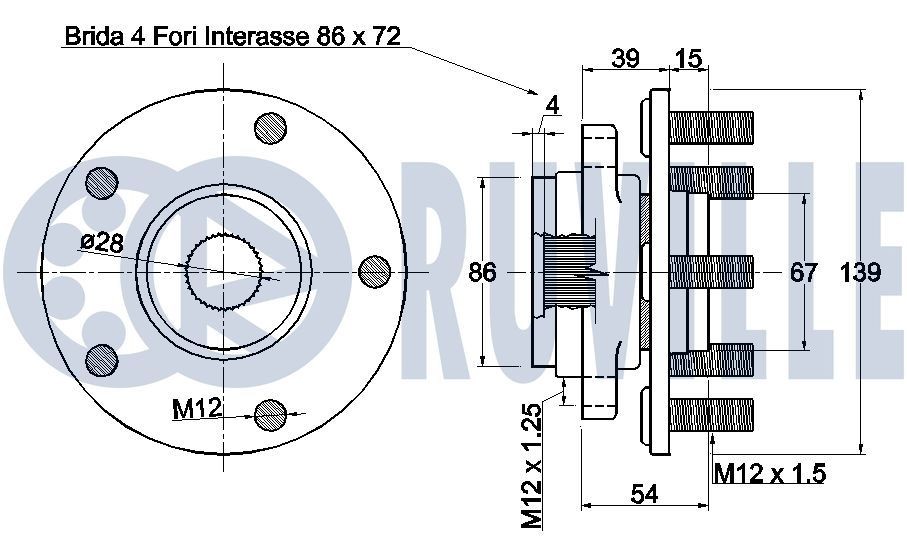 RUVILLE 55228 Timing belt kit XS7G6M250 BA