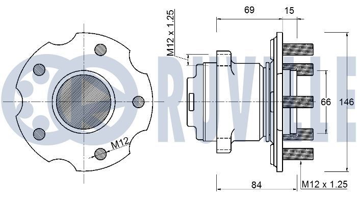 RUVILLE 55263 Tensioner pulley 1473383