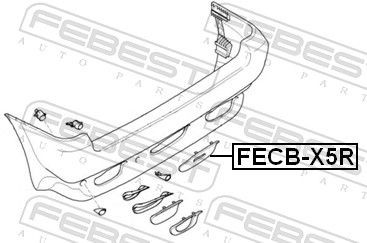 FECBX5R Flap, tow hook FEBEST FECB-X5R review and test