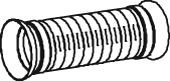 DINEX 50277 Corrugated Pipe, exhaust system 620.490.04.65