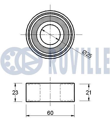 RUVILLE 55414 Timing belt tensioner pulley
