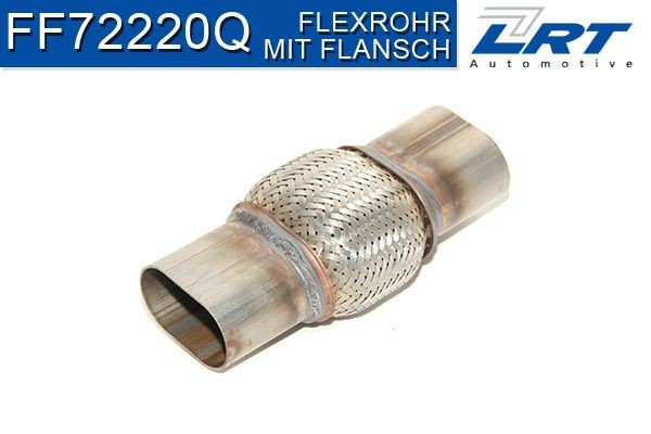 LRT FF72220Q Flex Hose, exhaust system 100 mm, Repair Flex, Edelstahl, Interlock, before soot particulate filter