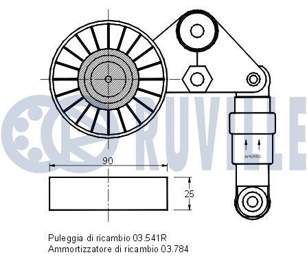 RUVILLE 55883 Tensioner pulley FIAT experience and price
