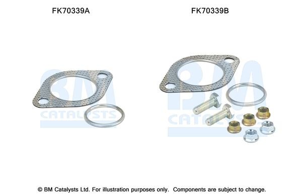Great value for money - BM CATALYSTS Mounting Kit, exhaust pipe FK70339