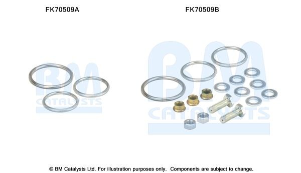Great value for money - BM CATALYSTS Mounting Kit, exhaust pipe FK70509