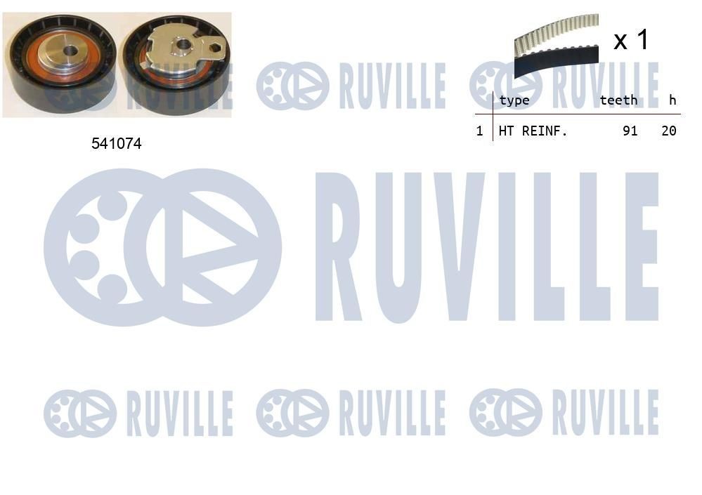 RUVILLE 58821 Spannrolle, Keilrippenriemen für SCANIA 4 - series LKW in Original Qualität