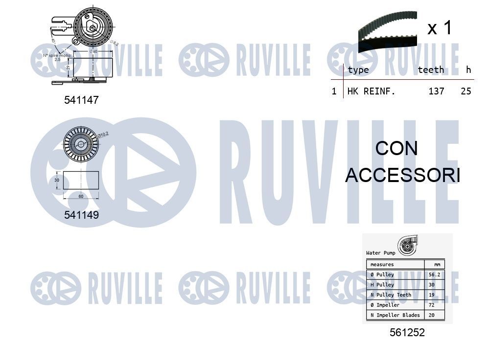 RUVILLE 58846 Umlenk- / Führungsrolle, Keilrippenriemen für IVECO EuroTrakker LKW in Original Qualität