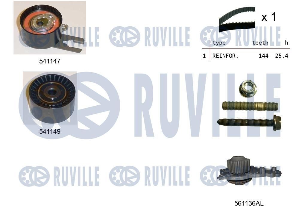 RUVILLE Ø: 74,00, 74,0mm Deflection / Guide Pulley, v-ribbed belt 58846 buy