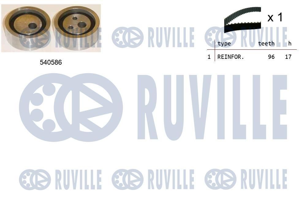 RUVILLE 74,0 mm x 46,0 mm Width: 46,0mm Tensioner Lever, v-ribbed belt 58855 buy
