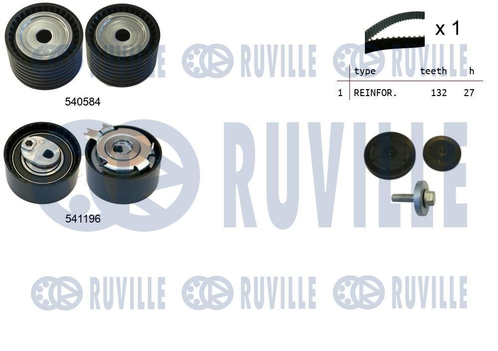 RUVILLE 58861 Tensioner pulley 74 08 149 855