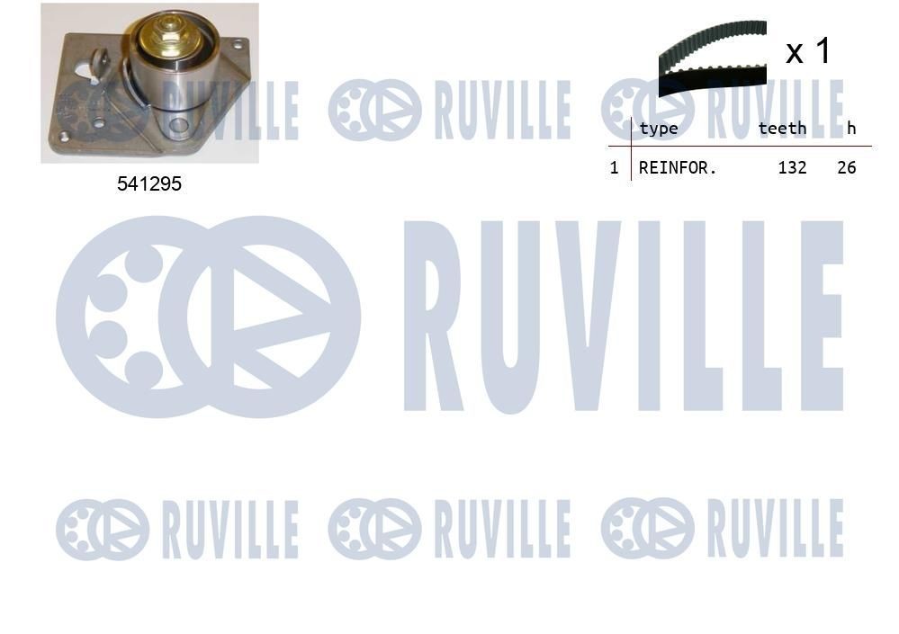 RUVILLE 58868 Deflection / Guide Pulley, v-ribbed belt 9062004670
