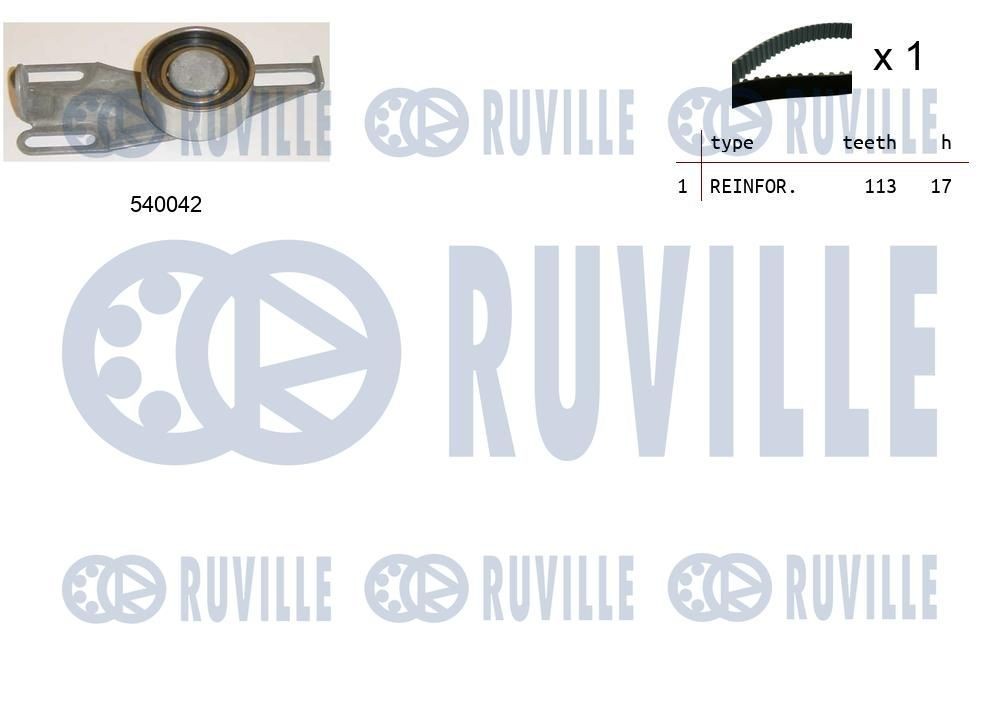 RUVILLE 58885 Tensioner pulley 1628148
