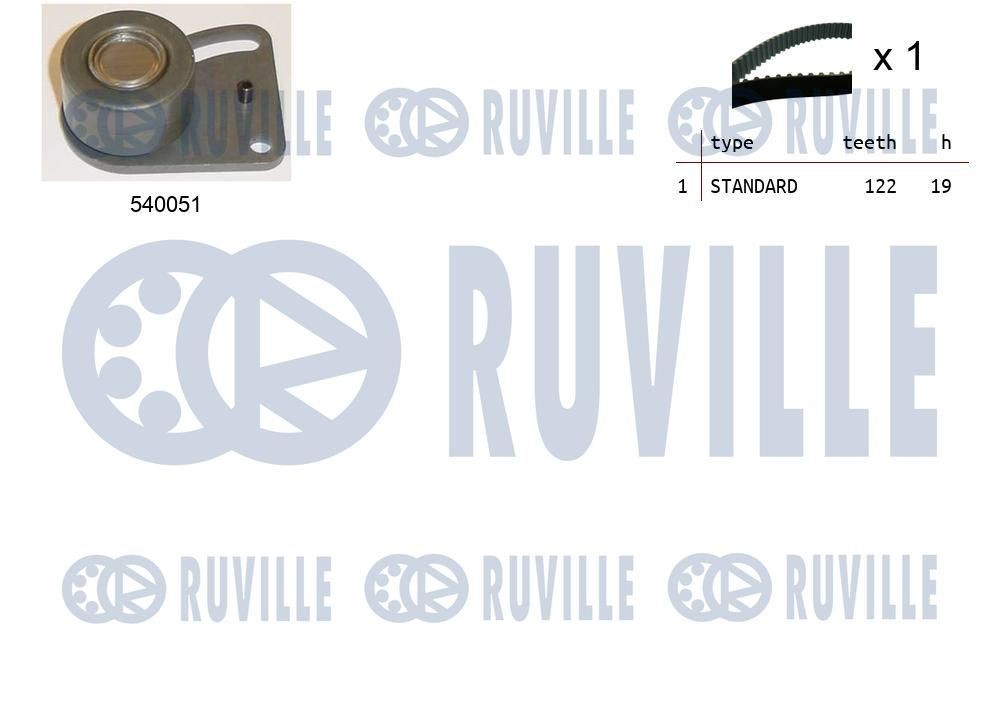 RUVILLE 58899 Tensioner pulley 51 95800 7459