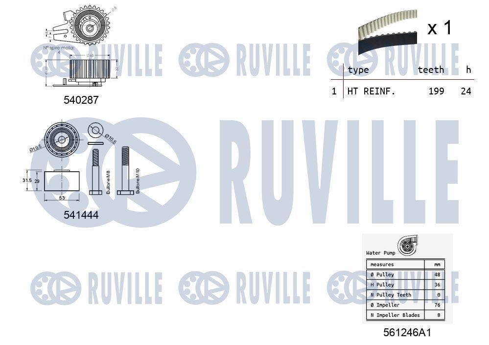 RUVILLE 58916 Spannarm, Keilrippenriemen für MERCEDES-BENZ ACTROS LKW in Original Qualität