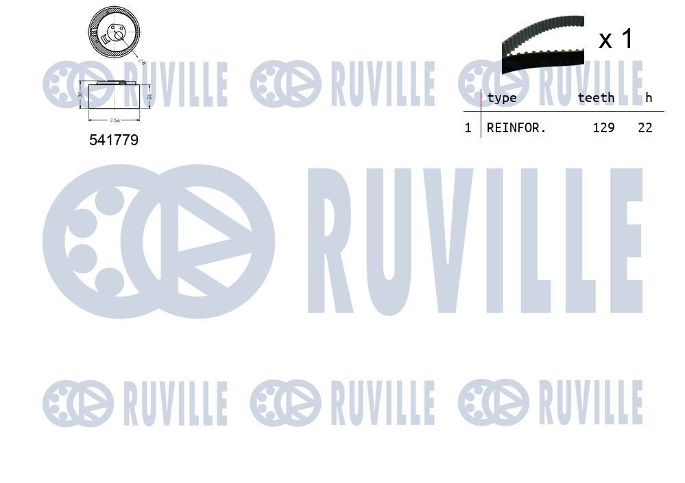 RUVILLE 58920 Umlenk- / Führungsrolle, Keilrippenriemen für DAF CF 75 LKW in Original Qualität
