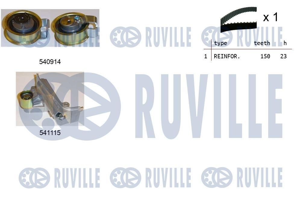 RUVILLE 70,00 mm x 38,00 mm Width: 38,00mm Tensioner Lever, v-ribbed belt 58921 buy