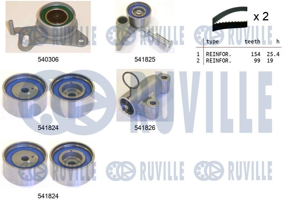 RUVILLE 58936 Deflection / Guide Pulley, v-ribbed belt 51 95800 6092