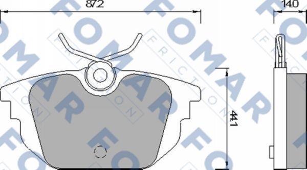FOMAR Friction FO 677581 Kit pastiglie freni Assale posteriore