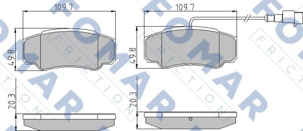 FOMAR Friction FO 934181 Bremsbeläge für RENAULT TRUCKS Maxity LKW in Original Qualität