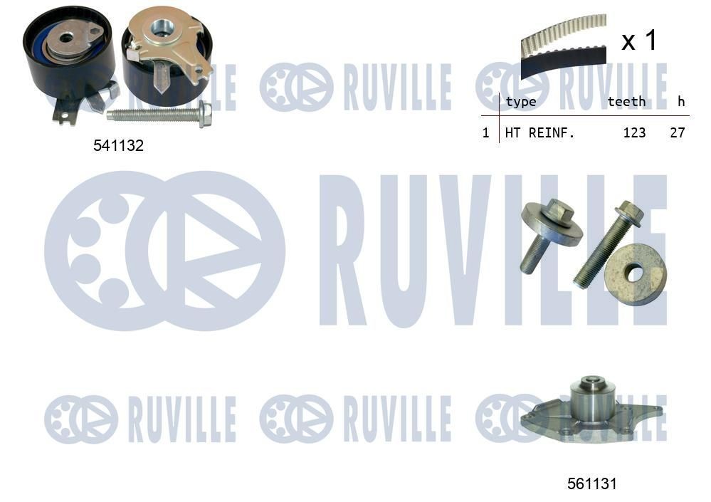 RUVILLE 65297 Water pump EPW48