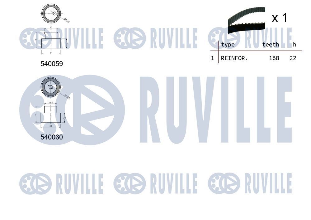 RUVILLE 67100 Wasserpumpe für IVECO Trakker LKW in Original Qualität