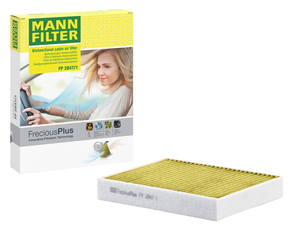MANN-FILTER Filtre d'Habitacle VW,PORSCHE FP 2847/1 95857221900 Filtre à Pollen,Filtre De Climatisat