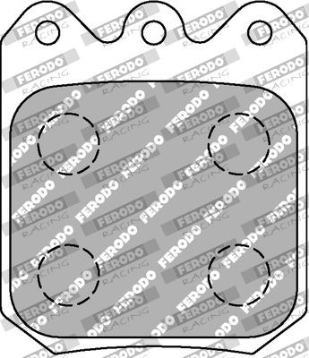 FERODO RACING Width 1: 58mm, Thickness 1: 12,7mm Brake pads FRP3104C buy