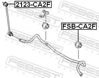 FEBEST Stabilisator Buchse FSB-CA2F