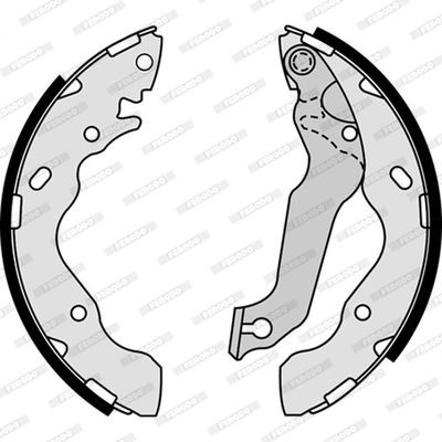 362625J FERODO FSB4195 Brake Shoe Set 58305-25F10