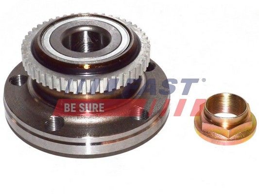 FAST FT24017 Wheel bearing kit Rear Axle, with wheel hub, with ABS sensor ring