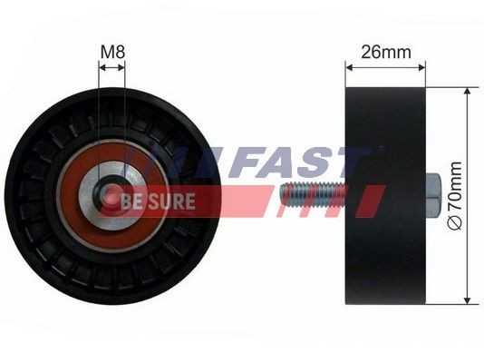 FAST FT44512 Tensioner pulley 5 0031 6890