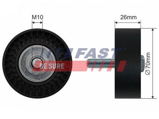 FAST FT44530 Deflection / guide pulley, v-ribbed belt FIAT Doblo II Box Body / Estate (263) 1.6 D Multijet 100 hp Diesel 2021 price