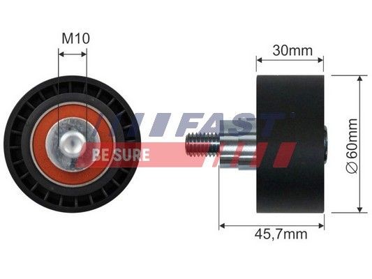 FAST FT44566 Deflection / guide pulley, v-ribbed belt PEUGEOT 207 2007 in original quality