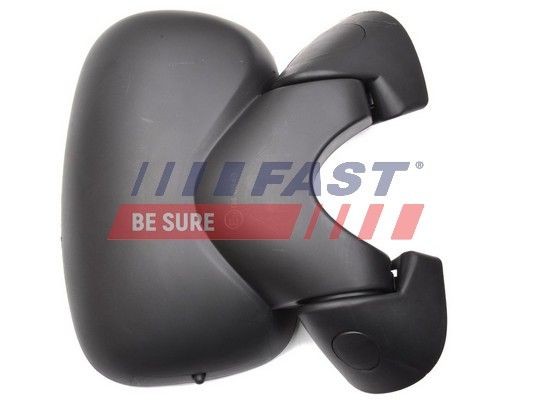 FAST FT88326 Wing mirror Right, black, with thermo sensor, for electric mirror adjustment, Convex