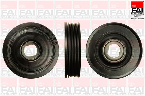 Crank pulley FAI AutoParts Ø: 156mm, Number of ribs: 6 - FVD1021