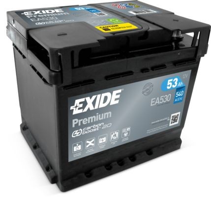 079TE EXIDE EA530 PREMIUM Batterie 12V 53Ah 540A B13 Bleiakkumulator