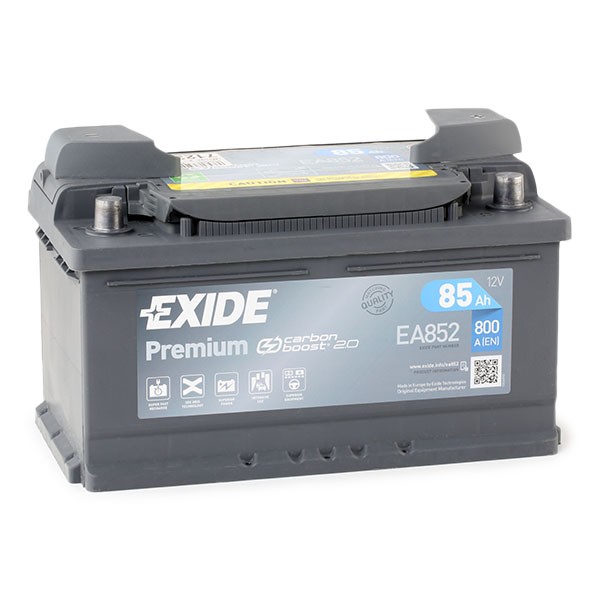 110TE EXIDE EA852 PREMIUM Batterie 12V 85Ah 800A B13 Bleiakkumulator