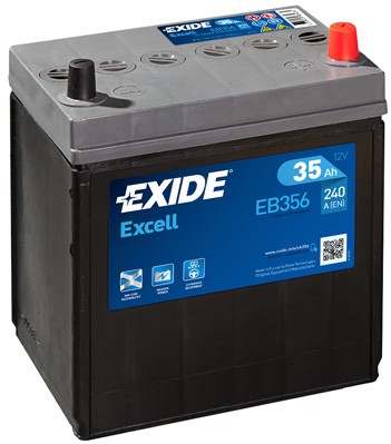 EXIDE EXCELL EB356 Battery 12V 35Ah 240A B1 B19 Lead-acid battery