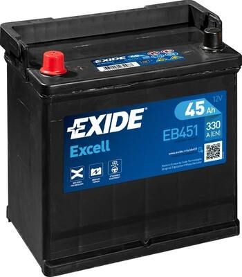 EXIDE Automotive battery EB451