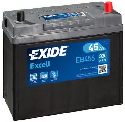 EXIDE EXCELL EB456 Battery 12V 45Ah 330A B24 Lead-acid battery