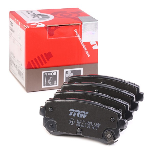 TRW Brake pad kit GDB3641 for HYUNDAI ix20, CRETA, KONA
