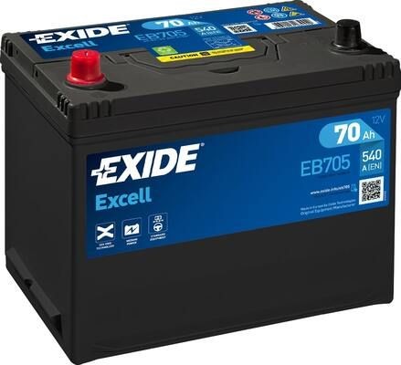 EXIDE Automotive battery EB705
